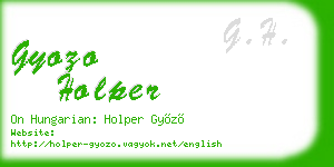 gyozo holper business card